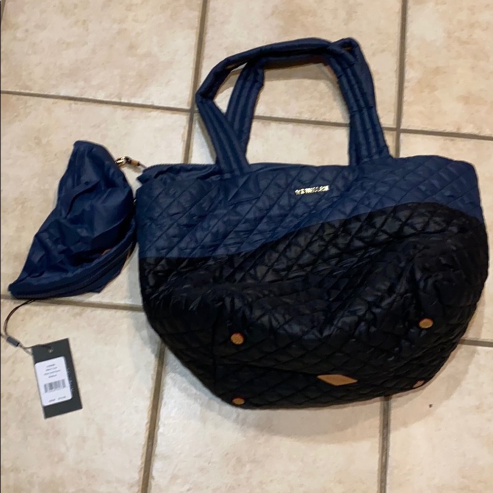 MZ WALLACE METRO TOTE 👜 Black Navy Medium size👜 - Picture 8 of 8